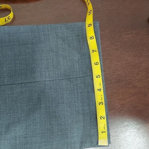 Athleta Midtown Gray Wool Blend Drawstring Straight Leg Trouser Sz 10T - Picture 14 of 14